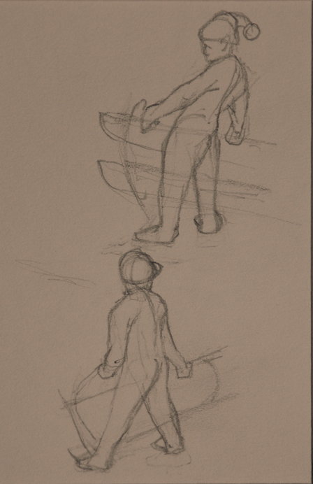 Sketch work Winter scene #2